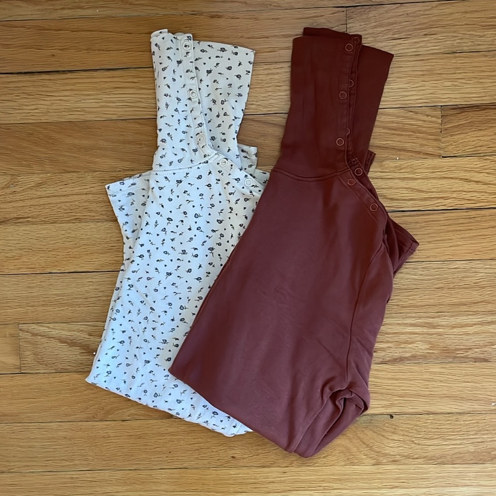 Rosebud AND terracotta Soor Ploom PLOOM snap neck turtleneck size small WOMENS